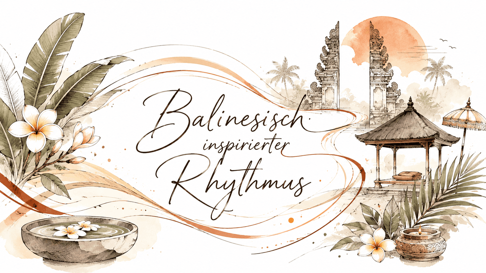 Illustration für balinesisch chinesisch inspirierten Rhythmus