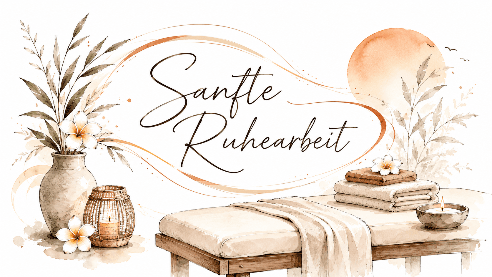 Illustration für sanfte Ruhearbeit